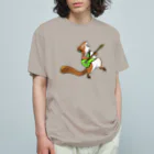 ねずりすSHOPのロックなアメリカアカリス Organic Cotton T-Shirt