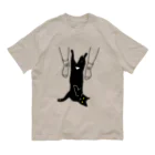 小鳥と映画館のキャット トラップ 靴下に猫柄入りバージョン Organic Cotton T-Shirt