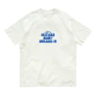 行きたくなる世界遺産！公式グッズのグッズ専用ロゴ（青） Organic Cotton T-Shirt