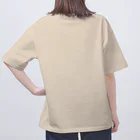 画伯ダンナのおもしろい絵のおもしろ動物  ワニ  淡色系 Oversized T-Shirt