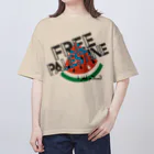 otemochanのFREE PALESTINE Oversized T-Shirt