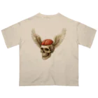 Route56の双翼スカル＆脳 Oversized T-Shirt