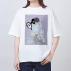 keeeeeep smilingのchill vibes Oversized T-Shirt
