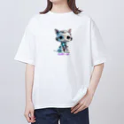 emizou_neoのQueen Cat-Roid Oversized T-Shirt