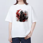 モア吉のフードを被った忍者 Oversized T-Shirt