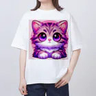 TOM24の些細な事でも興味津々アメショー”モモちゃん” Oversized T-Shirt