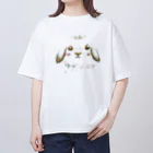 tomorebiのしずかな守り手｜垂れ耳うさぎ Oversized T-Shirt