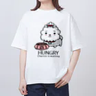 イラスト MONYAAT のCT03　ハングリー♪チャリゾー Oversized T-Shirt