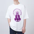 『Nothing Is Real』-- IN SUZURIの只管打坐h.t.　紫 Oversized T-Shirt