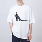 OARFISHの赤帽子と青ワニ Oversized T-Shirt