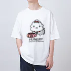 イラスト MONYAAT のCT03　ハングリー♪チャリゾー Oversized T-Shirt