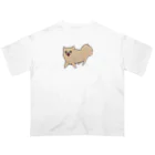 ひとなつおもい🍨Hitonatsu Omoiのポメラニアンげんきグッズ Oversized T-Shirt