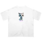 emizou_neoのQueen Cat-Roid Oversized T-Shirt