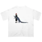 OARFISHの赤帽子と青ワニ Oversized T-Shirt
