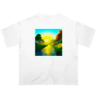 million-mindの雨に濡れた石畳 Oversized T-Shirt