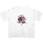 IZANAMI by Akane Yabushitaの【日本レトロ#17】あじさい Oversized T-Shirt