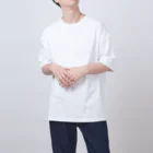 OARFISHの赤帽子と青ワニ Oversized T-Shirt