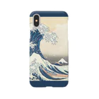SONOTENI-ARTの003-001　葛飾北斎　『富嶽三十六景　神奈川沖浪裏』　スマホケース　表側面印刷　iPhone XS/X専用デザイン　SC6 iPhone Smartphone Case