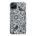 イジャクノ絨毯 ｜ IJAKUCARPETのさえずる森（ネイビー） iPhone Smartphone Case