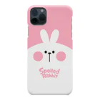 AKIRAMBOWのSpoiled Rabbit - Pink / あまえんぼうさちゃん - ピンク iPhone Smartphone Case