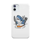 サメ わりとおもいのエビフライを食べようとするサメ iPhone Smartphone Case