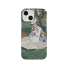 SONOTENI-ARTの012-002　エドゥアール・マネ　『庭のモネ一家』　スマホケース　表側面印刷　iPhone 13mini/12mini専用デザイン　SC2 iPhone Smartphone Case