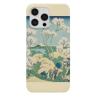 SONOTENI-ARTの003-011　葛飾北斎　『冨嶽三十六景　東海道品川御殿山ノ不二』　スマホケース　表側面印刷　iPhone 14ProMax/14Plus/13ProMax/12ProMax専用デザイン　SC4-2 iPhone Smartphone Case