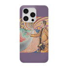 SONOTENI-ARTの025-001　ポール・シニャック　『フェリックス・フェネオンの肖像』　スマホケース　表側面印刷　iPhone 14/14Pro/13/13Pro/12/12Pro専用デザイン　SC4-1 iPhone Smartphone Case