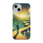 InspireArt Worldの心に響く言葉「行動と煩悩」 iPhone Smartphone Case