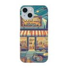 MOONY'S Wine ClosetのRetro Snow Mountain Wine iPhone Smartphone Case