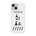 I LOVE【WHISKEY】SHOPのI LOVE WHISKEY-03 iPhone Smartphone Case