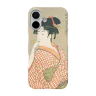 bileeのビードロを吹く娘　utamaro iPhone Smartphone Case
