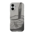さまんさ758の鉛筆を持つ手 iPhone Smartphone Case