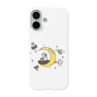 Moon.mondの月の操縦・シンプル宇宙飛行士 iPhone Smartphone Case