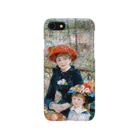 SONOTENI-ARTの016-005　ルノワール　『二人の姉妹（テラスにて）』　スマホケース　表側面印刷　iPhone SE(2,3)/8/7/6s/6専用デザイン　SC5 iPhone Smartphone Case