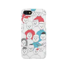 ナガキパーマの赤青のハイネックの集い iPhone Smartphone Case