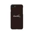 ハチワレ猫　ハチのお店のハチワレ猫　ハチ ブラック iPhone Smartphone Case