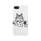 ほっかむねこ屋（アトリエほっかむ）のおてがみかくねこ iPhone Smartphone Case