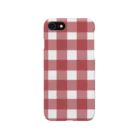 kiki25のgingham check red iPhone Smartphone Case