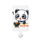 かわいいちびキャラ💛のBBQを楽しむちびキャラパンダ Smartphone Strap