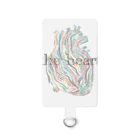 line illustrationの心臓 Smartphone Strap