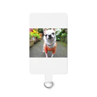 akane_art（茜音工房）のカラフルチワワ（フラワー） Smartphone Strap