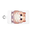 cat-houseのふわふわねこ Smartphone Strap