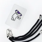 grandeviolaDESIGNのマフラーを掲げて応援するサポーター熊！ Smartphone Strap
