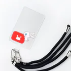 難聴うさぎ公式オンラインSHOPのUTubeに抱きつくほちょこ(日用品) Smartphone Strap