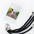 akane_art（茜音工房）のカラフルチワワ（フラワー） Smartphone Strap
