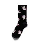 ネコのうーたんになりたいくちばしショップのねこのひょんのにゃくつした☆黒色系 Socks