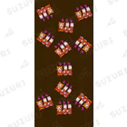 ネコのうーたんになりたいくちばしショップのちくわと猫のカブくんるるるくつ下♪茶色 Socks
