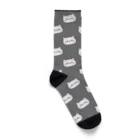 DECORの気づかいの出来るネコ　お顔がいっぱい（グレー）ver.  Socks