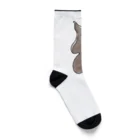 ねずりすSHOPのはりつきモモンガ斜 Socks